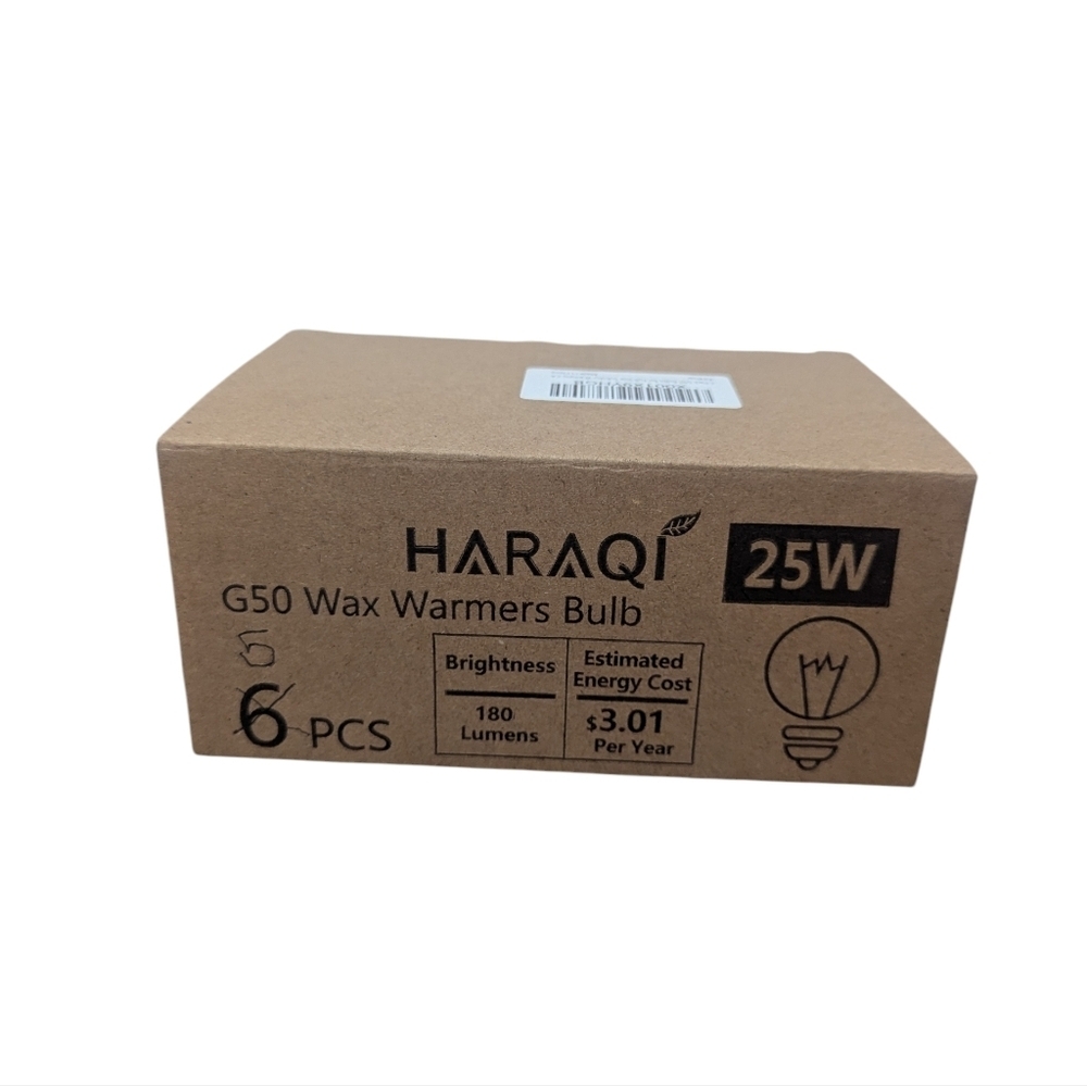 2/$15 BNWT Haraqi G50 Candle Wax Warmer Incandescent Bulbs 25W- Set Of 5